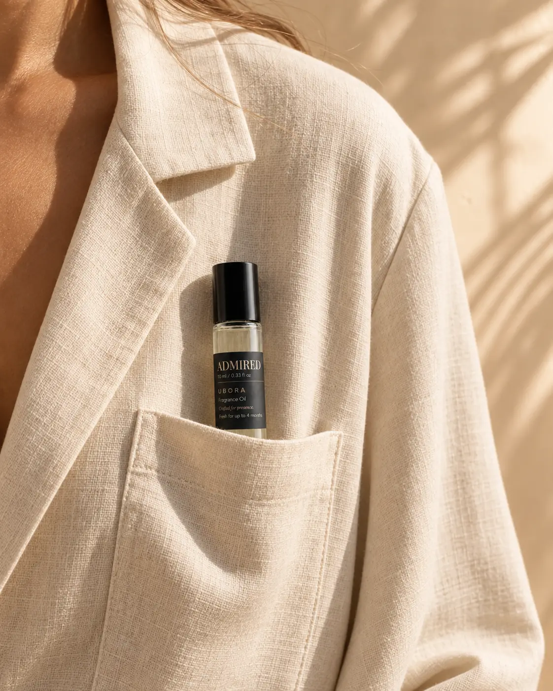 Admired in the breast pocket of a linen jacket