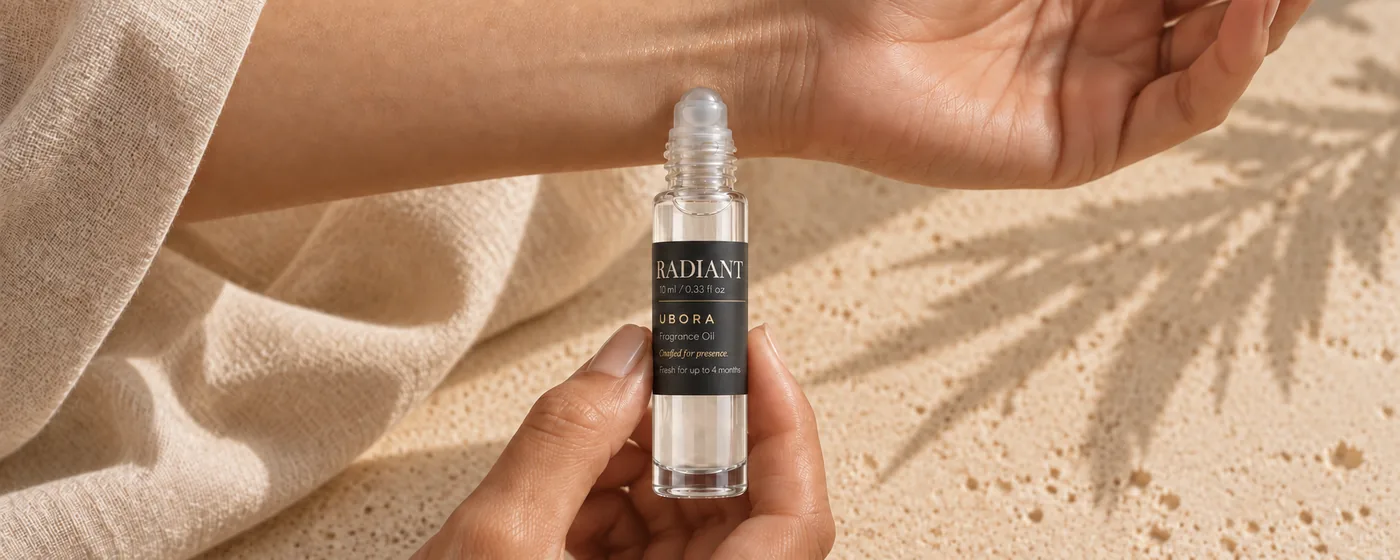 Rolling Radiant onto an inner wrist