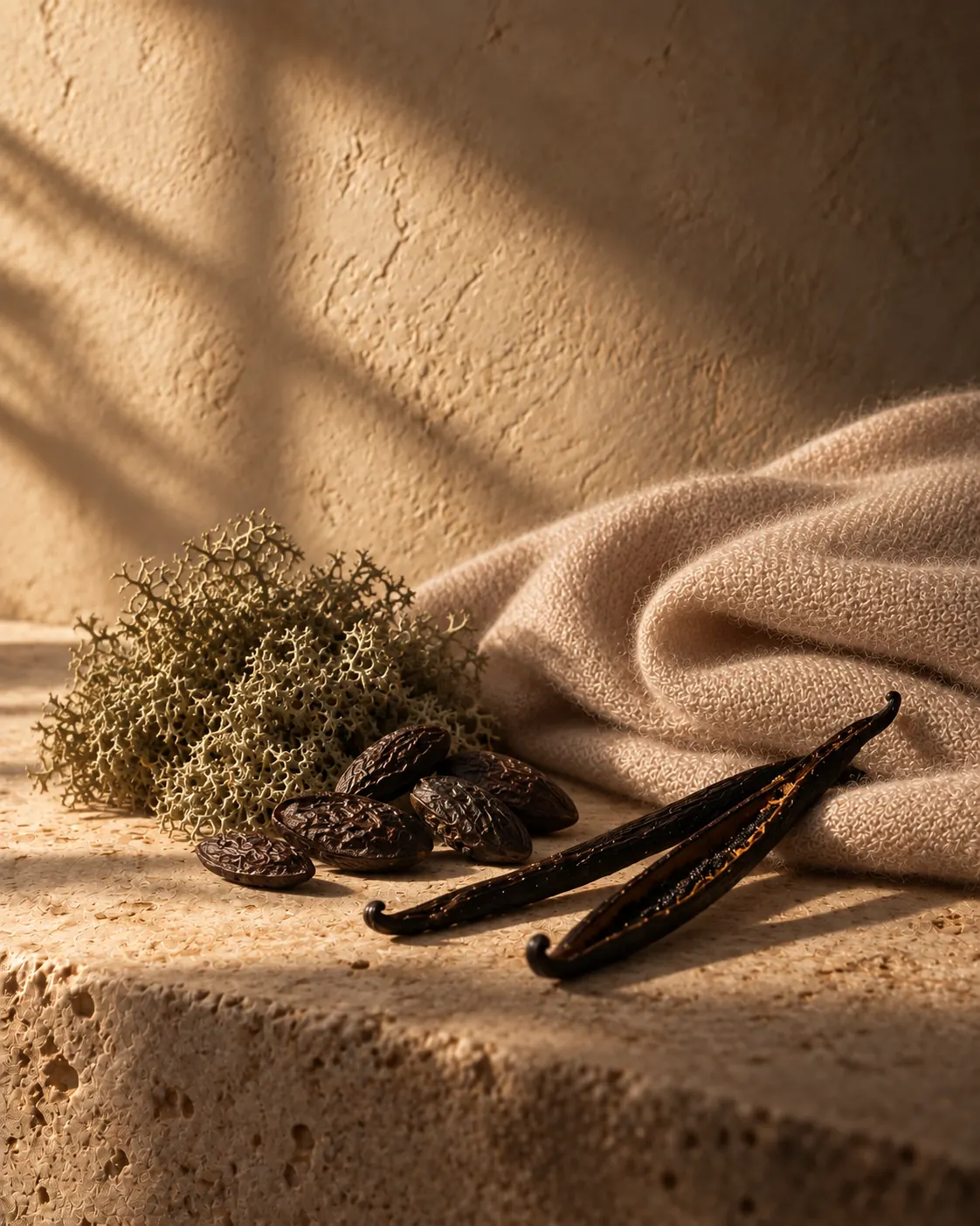 Vanilla, tonka bean and musk in dusk light
